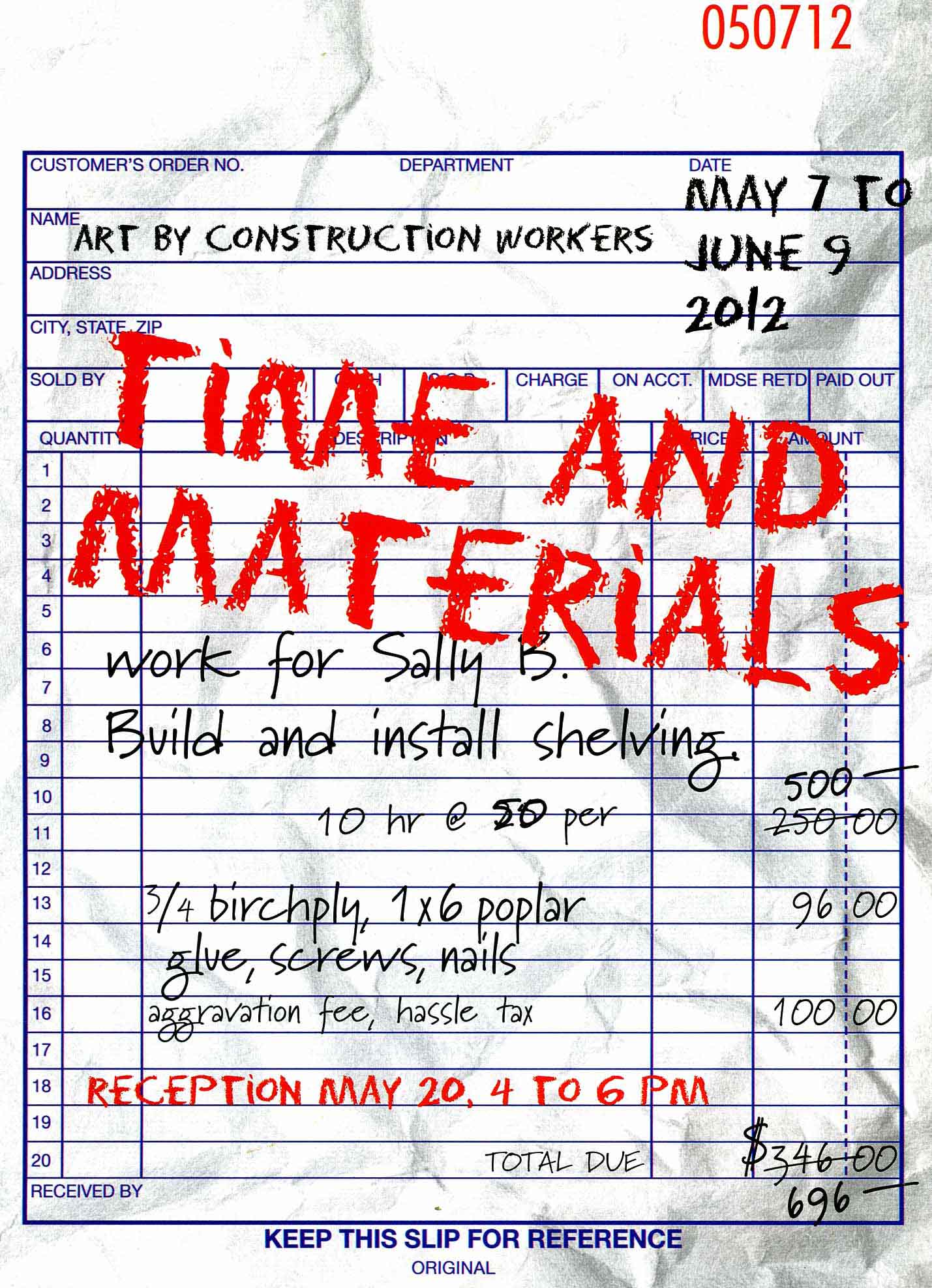 Time & Materials flier
